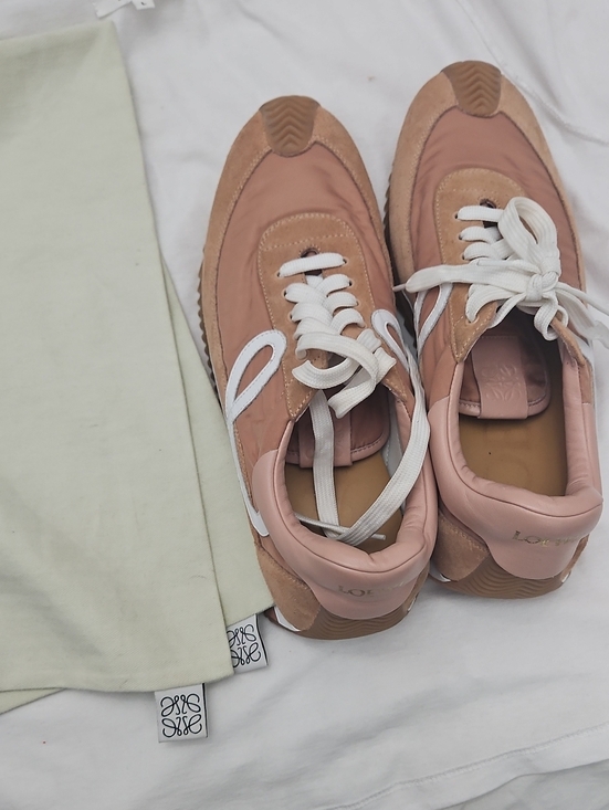 Loewe Shoes - Loewe Women's Pink Suede & Nylon Sneakers